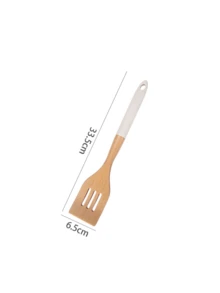 1件/5件套高品质天然木制烹饪用具，耐热不粘锅勺铲套装，包含汤勺、滤勺、意面勺、漏勺、烹饪勺、沙拉叉，厨房工具，适用于厨房、户外野餐、母亲节、圣诞节、婚礼、宰牲节等各种节日，是馈赠佳品。 - 彩色 - 查看 21