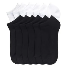 12 Pairs Cotton Cushion No Show Socks With Arch Support Cotton Blend Athletic Sports Workout Running Socks Comfort Cozy Sweat-Absorbing Anti-Slip Comfy Value Pack - 無演出混合 - 查看 3