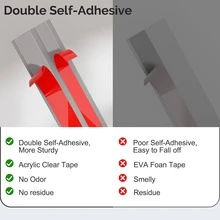 1pc 1m/39.37in Self-Adhesive Floor Transition Strip, Soft Wood Grain Design Edging Suitable For Carpet, Laminate Flooring And Thresholds - C - View 9