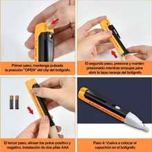 Voltage Detector Pen Current Tester 90-1000v AC - 彩色 - 查看 3