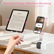 Control remoto multifuncional en forma de anillo para teléfono móvil, controlador inalámbrico para pasar páginas, obturador de cámara portátil compatible con iPhone, tableta y Android, recargable, para pasar páginas de aplicaciones, 30mAh - Multicolor - Ver 5