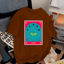 Camisetas Moda Pride Blusão Estilosa Confortável Estampadas Sapatão Pride - Marrom - Visão 1