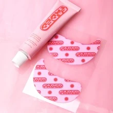 12pcs Collagen Eye Patch Jericho Rose Jelly Patches, Korean Under Eye Patches For Puffy Eyes And Dark Circles, Anti-Wrinkle, Collagen, Caffeine, Niacinamide, Ceramide, Antioxidant, Skin Care - 粉紅色的 - 查看 8