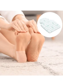 30pcs Invisible Moisturizing Heel Pads, Breathable Comfortable Repair Cracked Heels, Sensitive Skin Foot Care - Multicolor - View 5