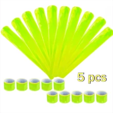 2pcs/5pcs/10pcs Colorful Bicycle Ankle Straps - Mountain Bike Reflective Bands, Snap Bands, Fluorescent Green, PVC Material, Suitable For Bicycle Handle Stickers, Bicycle Accessories | Vibrant Design | Durable Strap Material, Bicycle Parts - Multicolor - View 12