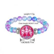 Hasbro Pulsera de cuentas de colores del grupo de caza de brujas K-Pop, accesorio de cordón elástico del equipo de caza de brujas de dibujos animados - Multicolor - Ver 2