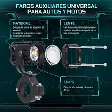 1un extraño Faros De Lupa Luces Led Auxiliares Con Estrobo 4 Modos Adecuado para conducir con niebla - versión prémium - Ver 6
