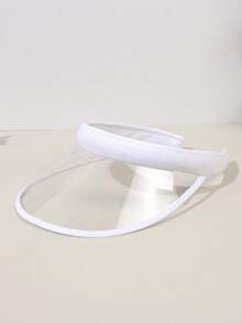 1 chiếc mũ chống nắng PVC trong suốt dành cho nữ, chống tia UV, chắn gió, thích hợp cho phụ nữ và bé gái khi đạp xe. - nhiều màu - Xem 12