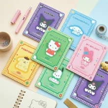 [Sản phẩm bán chạy nhất của SANRIO] 1 cuốn sổ tay ghi nhớ tối giản in hình nhân vật SANRIO ngẫu nhiên, sổ ghi chú có dòng kẻ, đồ dùng văn phòng, sổ ghi nhớ lịch trình hoạt hình. - Một cỡ - Xem 4