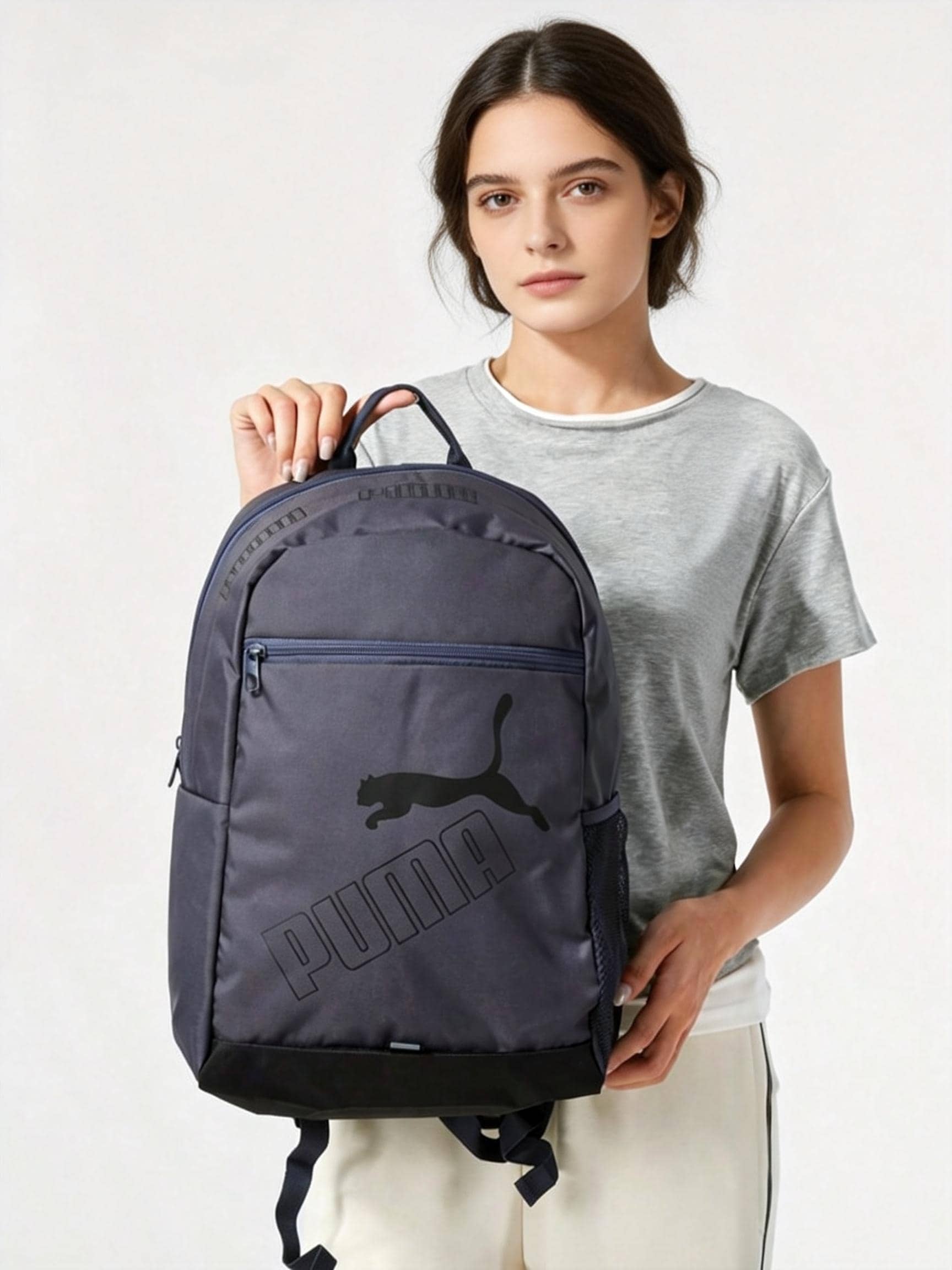 Puma Phase Backpack II Unisex Backpack, Daily Commute & School Bag (30*13.5*45.5cm) 079952-37 - Galaxy Gray - View 1