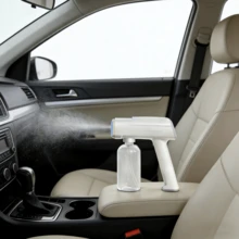 Portable Handheld Nano Mist Sprayer With Blue Light, Cordless Rechargeable Atomizer Spray Gun For Home, Salon And Outdoor Use - Súng phun sơn nano ánh sáng xanh trắng (Phiên bản đa chức năng nâng cấp) - Xem 6
