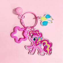 MY LITTLE PONY 1个可爱卡通吊坠（带铃铛），女士包包挂饰，汽车钥匙链，多功能卡通装饰礼品，适合圣诞节、万圣节、新年、毕业典礼、返校季及其他节日 - 彩色 - 查看 9
