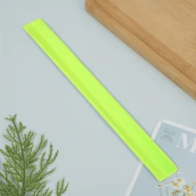 2pcs/5pcs/10pcs Colorful Bicycle Ankle Straps - Mountain Bike Reflective Bands, Snap Bands, Fluorescent Green, PVC Material, Suitable For Bicycle Handle Stickers, Bicycle Accessories | Vibrant Design | Durable Strap Material, Bicycle Parts - Multicolor - View 3