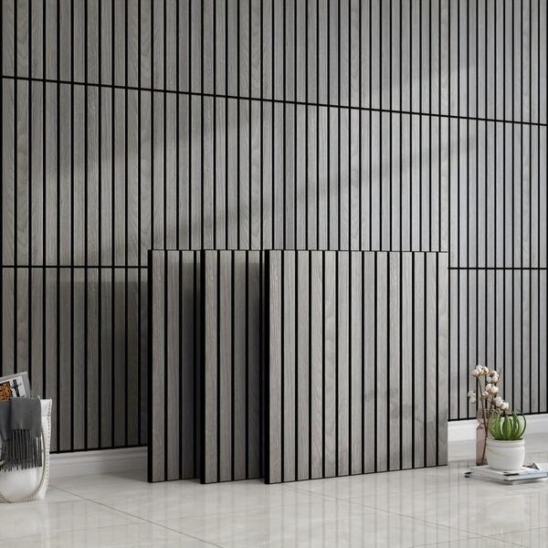 8Pcs3D Three-Dimensional Wood Grain Wall Tile Sticker, Self-Adhesive Imitation Wood Grille Vinyl Wall Panel, Waterproof Thickened Grid Panel, Sound Insulation, Suitable For All Indoor Spaces With Straight Matching Shapes And Striped Wall Stickers