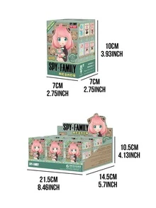 SPY * FAMILY Anya Daily Series Blind Box Chibi Anime Character Figure Collectible, Desktop & Car Dashboard Decor, Surprise Unboxing Gift, Birthday & Christmas Gift For Friends, Cute Pink Anya Figure Blind Box - Multicolor - View 4