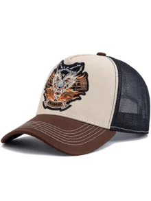 JZML 1pc Unisex Letter Embroidered Trucker Cap - A - View 14