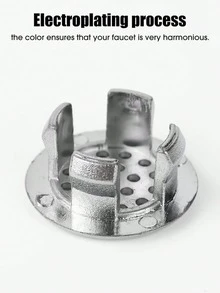 Bộ 6 nắp đậy lỗ thoát nước bồn rửa nhà bếp & phòng tắm bằng nhựa, lưới lọc thoát nước bồn tắm, vòng chặn lỗ thoát nước bồn rửa tròn (phù hợp với đường kính lỗ 22-24mm), quà tặng Ngày của Mẹ cho mẹ - B - Xem 5