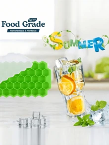 Isbitsform, Lätt att lossa, Avtagbar, Läckagesäker design, Stapelbara isbitsformar, Lämplig för cocktails, Kaffe - Multifärgad - Visa 10