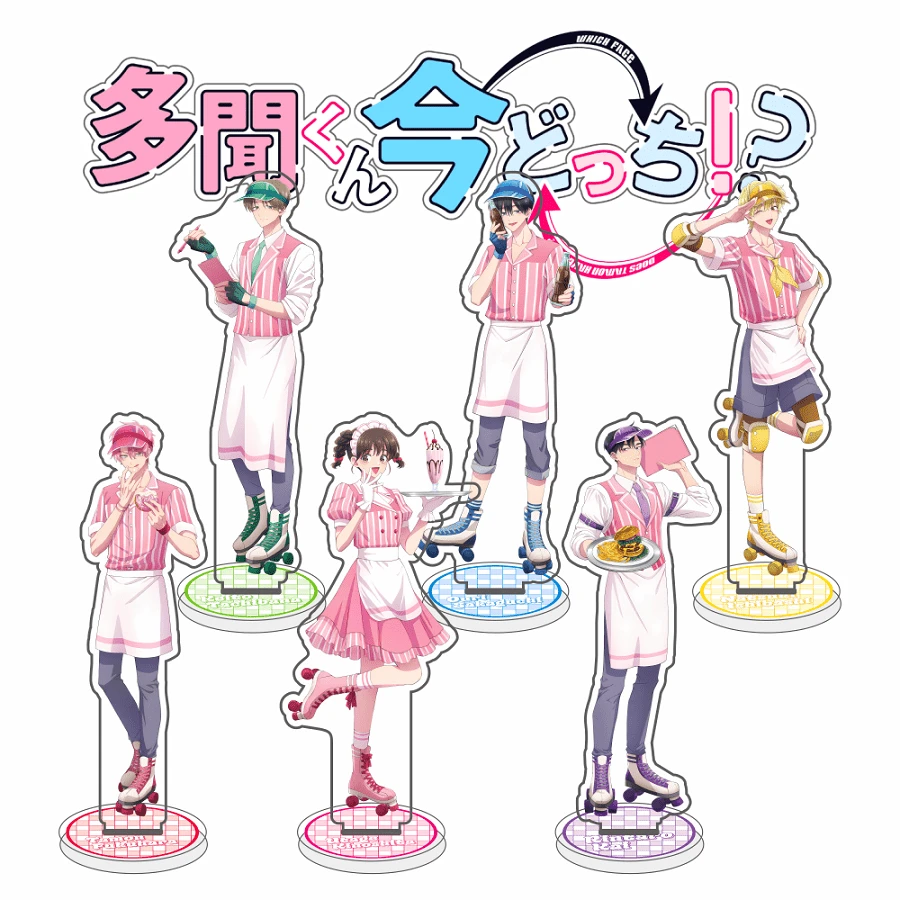 15厘米塔蒙亚克力立牌模型手办，动漫人物手办，角色扮演道具，情人节粉丝礼物 - 彩色 - 查看 1