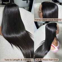 200% Density 34 Inch 5x5 4x4 Glueless Wigs Brazilian Human Hair Blended Pre Plucked Pre Cut 5x5 HD Lace Closure Wigs Human Hair Blended Glueless Wear And Go Straight 13x6 13x4 Lace Front Wigs Blended Human Hair With Baby Hair Natural Black - Nature - View 6