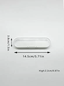 Long Storage Box, Available In 14.5cm Short And 17.6cm Long Sizes, 4 Colors To Choose From Macaron Solid And Transparent. Tight-Fitting Lid, Dustproof And Moisture-Proof. Suitable For Storing Craft Tools, Organizing Stationery And Cosmetics, Portable And Practical For Travel - Multicolor - View 10