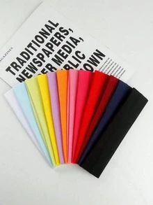 男女通用瑜伽弹力头带，运动健身头带，糖果色头带，防滑弹力头带，纯色头带。适合瑜伽、跑步、健身和其他运动。柔软面料，聚酯纤维，休闲设计，四季皆宜。夏季发饰，沙滩发带，度假吸汗带，假日旅行必备。 - 彩色 - 查看 4