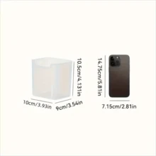 5个可堆叠透明塑料冰箱储物盒，多用途，可用于存放水果、蔬菜、零食，节省厨房空间，可重复使用食品储物盒 - 白色 - 查看 7