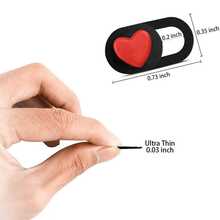 3 Packs Red Heart Webcam Cover For Phone And Computer Lenses Waterproof, Shockproof, Drop-Proof, Scratch-Proof, Fingerprint-Proof, Full Coverage - Multicolor - View 7