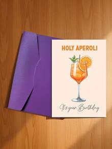 2 tấm thiệp chúc mừng sinh nhật hình ly cocktail Aperol Spritz ngộ nghĩnh (kèm phong bì) - Món quà sinh nhật hoàn hảo dành cho bạn bè, gia đình và người thân yêu. - Kiểu A - Xem 19