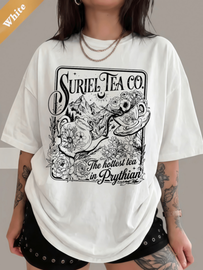 Suriel Tea Co  Shirt,  Shirt, Retro Bookish Tshirt, Sarah J Maas Shirt, Acotar Shirt