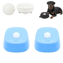 2Pcs Slow Feeder Dog Bowls Spill-Resistant Liquid With Rolling Ball Puzzle Feeder Yogurt Pup Bone Broth Interactive Slow Eating Toy For Anxiety Relief Boredom Post-Op Nutrition Aid - Blue - 查看 8