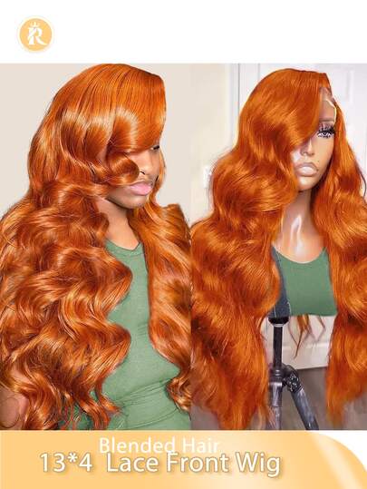 Tóc giả Brazil mật độ 180% (Tóc giả kiểu bob dài 8-16 inch, 18-36 inch) Tóc pha trộn 13x4 Tóc sóng bồng bềnh Tóc giả pha trộn - Sự kết hợp giữa tóc thật và tóc tổng hợp Dành cho nữ Đã tỉa sẵn với kiểu tóc sóng bồng bềnh - Màu đen/nâu/đỏ tía/cam tự nhiên Đường chân tóc vô hình & Tóc xoăn bồng bềnh Không cần keo, thoáng khí & Kiểu tóc bảo vệ