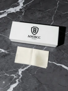 1 Pair Unisex Retro Square Frame Glasses, Suitable For Office, Computer, Mobile Phone Use - Clear - View 8