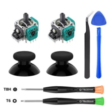 Controller Repair Kit, Metal 3D Joystick Cap With Screwdriver Tool, 3D Analog Stick Replacement Kit (For 5 DualSense Controller), Includes Electronic Components, No Battery Required - Multicolor - View 12