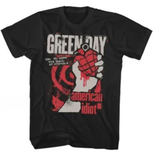 American  Frenzy T-Shirt For Men, Classic Rock Band T-Shirt, Oversized T-Shirt, Women's Short Sleeve T-Shirt, Street Style Fashion - 黑色 - 查看 1