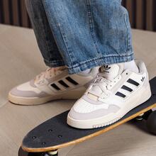 adidas originals Drop Step 2.0 舒適 低筒 板鞋 男女同款 乳白色 - 乳白色 - 查看 4