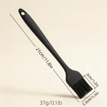 Cọ phết dầu mỡ bằng silicon chịu nhiệt dùng cho nướng BBQ và bánh, cọ phết dầu, nước sốt - Dụng cụ nhà bếp dùng được trong máy rửa chén - Màu đen (Bộ 2/4/6 chiếc) - màu đen - Xem 11