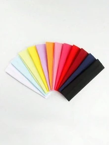 男女通用瑜伽弹力头带，运动健身头带，糖果色头带，防滑弹力头带，纯色头带。适合瑜伽、跑步、健身和其他运动。柔软面料，聚酯纤维，休闲设计，四季皆宜。夏季发饰，沙滩发带，度假吸汗带，假日旅行必备。 - 彩色 - 查看 6