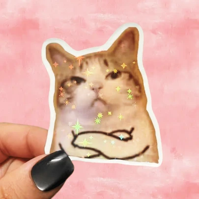 Crossed Arms Arrogant Cat Sticker, Funny Emotion Decal, Waterproof Vinyl Sticker - Durable Matte Surface, Self-Adhesive Bumper Sticker, Suitable For Car, Window, Laptop, Truck, Bottle - Multipurpose Durable Design, Car Decal