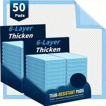 Extra Large Thickened Disposable Incontinence Bed Pads For Adults, Ultra Absorbent Leak-Proof Waterproof Mattress Protector, Available In 24x24 Inch & 28x32 Inch Sizes, Heavy Duty Anti-Fouling Sheets For Elderly Care, Postpartum Use & Pet Potty Training, 50-200 Count Value Pack - 50pcs Gift Box - View 10