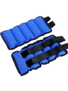 2个装力量训练腕踝负重沙袋 1-6公斤规格可选训练沙袋 - 藍色 - 查看 6