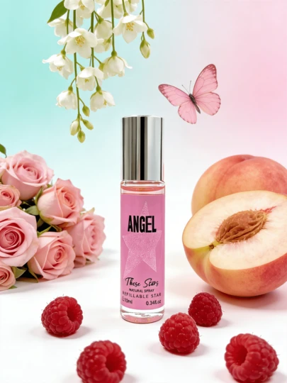 10毫升桃子茉莉香氛滚珠精油，舒缓疲劳，清新空气 | 持久留香，天然清新，迷人果香，便携式滚珠精油，适合派对 | 派对 | 女友礼物，生日礼物