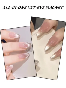 1pc 8-In-1 Cat Eye Magnet, Cat Eye Nail Magnet, Magnetic Nail Art Tool With Steel Balls, Multi-Functional Nail Magnet Suitable For Nail Salons And DIY - Multicolor - View 9