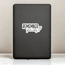 1pc "Remember Your Original Intention" Inspirational Sticker - Motivational Positive Quote Sticker | Suitable For Laptop, Water Bottle And Notebook - Multicolor - View 6