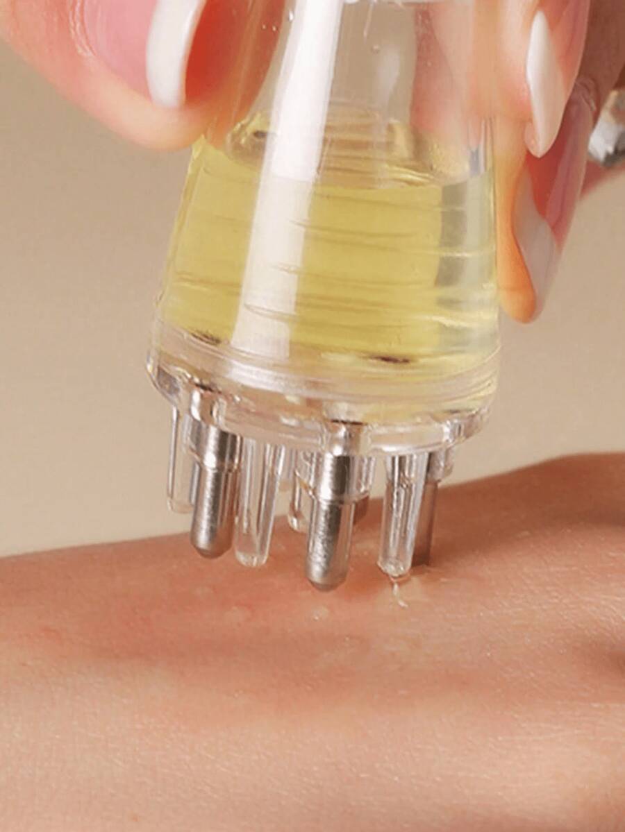 1个小型头皮按摩油梳，滋养发根精华梳，护发精华，滋养液，护发素，精油滴管，发夹，梳子，顺发梳，发型师，护发产品，梳子，倒梳，护发，发刷，梳子 - 彩色 - 查看 1