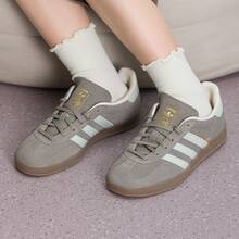 adidas originals GAZELLE 舒適百搭 德訓鞋 女款 褐色 - 褐色 - 查看 2