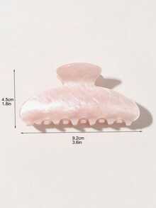 1/2 piezas Clips para el cabello de semicírculo retro blanco y rosa, accesorios para el cabello de verano con patrón de mármol minimalista elegante en beige cálido y rosa, accesorios para el cabello de fiesta de té dulce, pinzas para el cabello de vacaciones y viajes - Multicolor - Ver 6