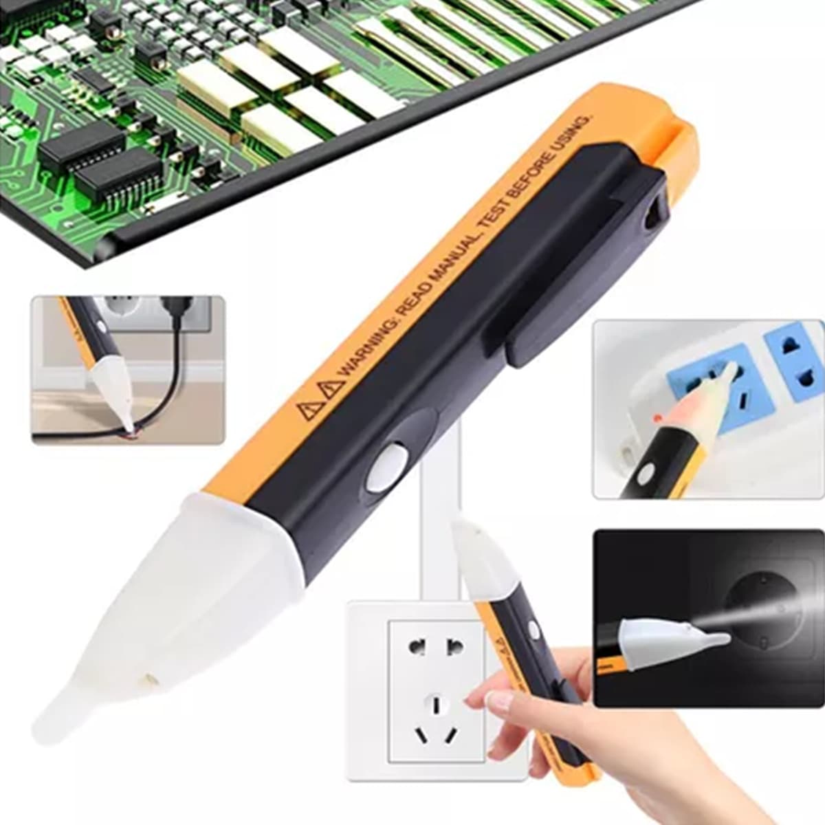 Voltage Detector Pen Current Tester 90-1000v AC - 彩色 - 查看 1