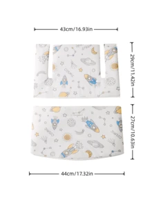 Stoke Tripp Trapp 高脚椅垫，通用加厚防水婴儿高脚椅垫 - 火箭 - 查看 2