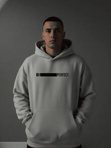 Men's Hoodie Sweatshirt, Perfect Streetwear Style For Winter - Grey - View 1